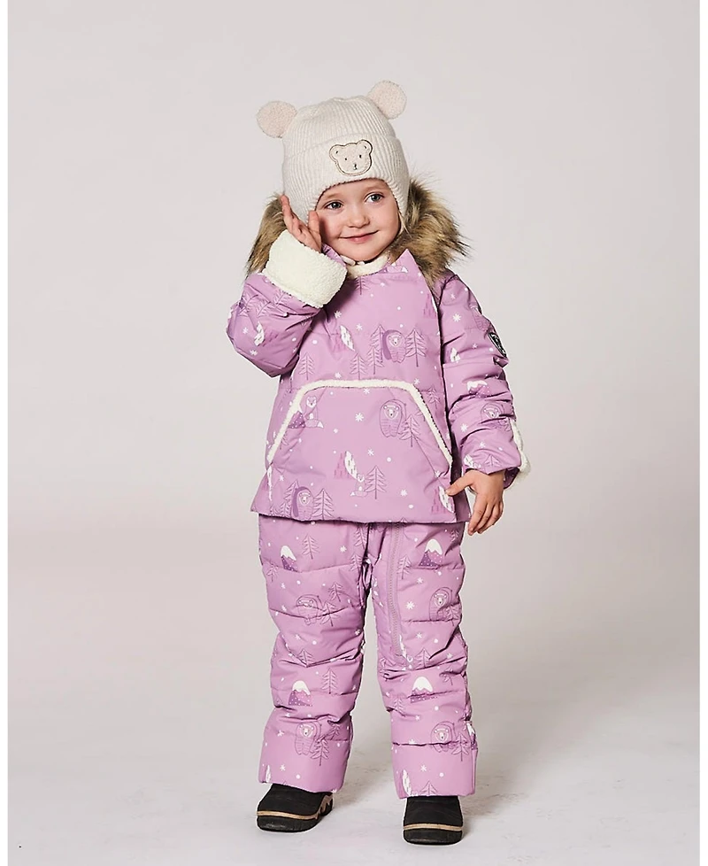 Deux par Baby Unisex Lined Winter Knit Hat with Ear Flaps Off-White - Baby|Toddler