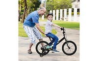 18 Inch Kids Bike Adjustable for Ages 4-8 with Low-Step Frame