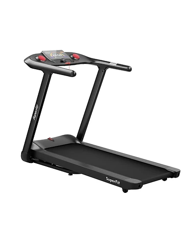 4.75HP Folding Treadmill with Preset Programs and Touch Screen Control