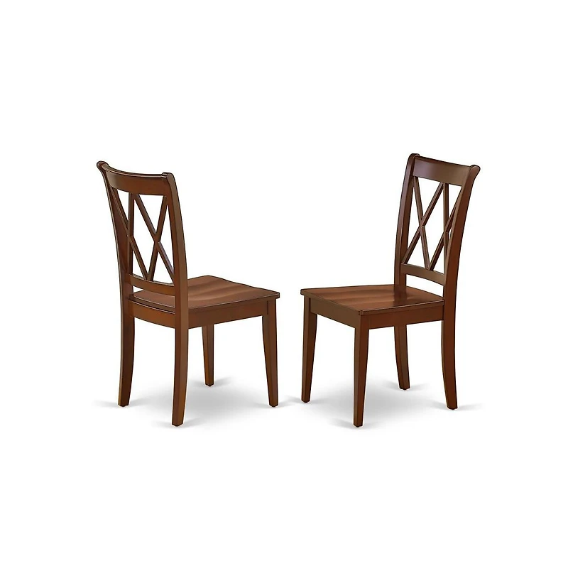 East West Furniture Dining Room Set Mahogany