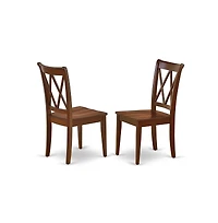 East West Furniture Dining Room Set Mahogany