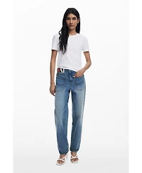 Desigual Women's "D" strass T-shirt