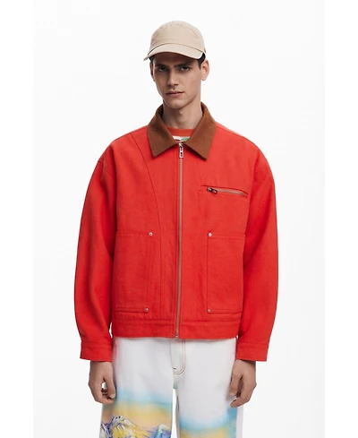 Desigual Men's Contrast collar jacket