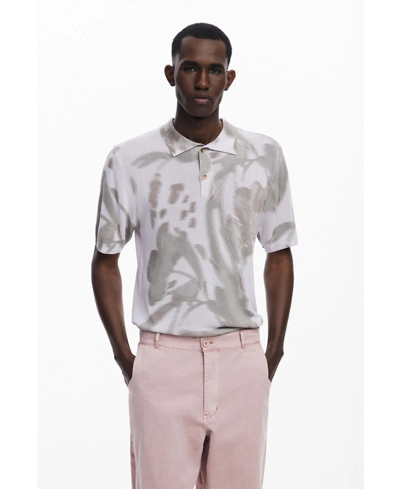 Desigual Men's Abstract short-sleeve polo