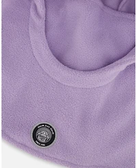 Deux par Deux Girl Polar Fleece Balaclava for Ski Helmet Purple Unicorn - Toddler|Child