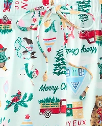 Holiday Lane Women's Winter Cotton Pajama Set, Macy's Exclusive