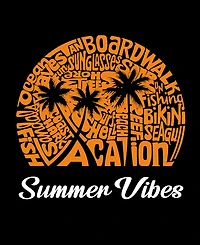 La Pop Art Plus Summer Vibes Word Tank Top