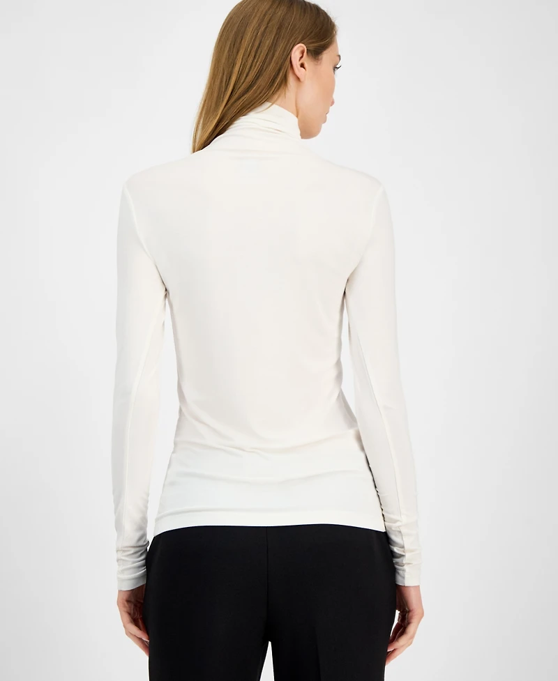 Anne Klein Women's Long-Sleeve Seamless Turtleneck