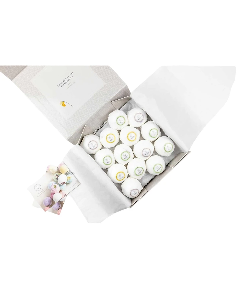 Lizush Natural Bath Bomb Set, 14-Piece