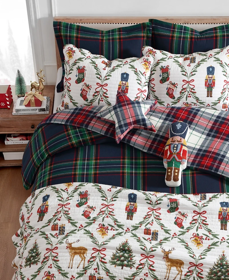 Levtex Spencer Plaid Flannel 3-Pc. Comforter Set, King/California King