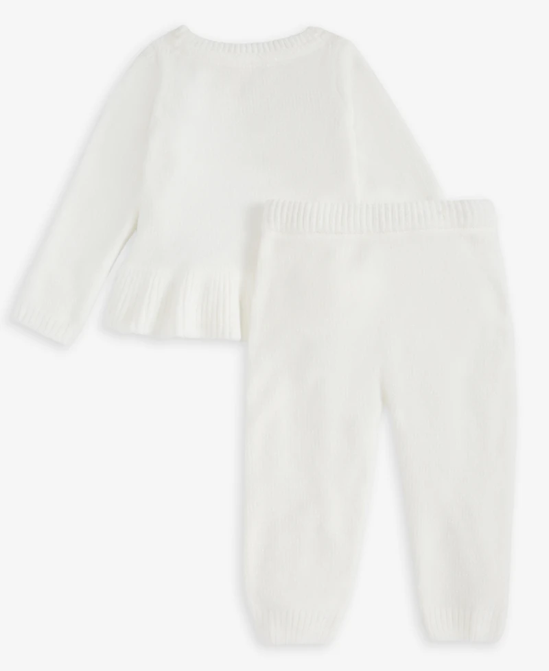 First Impressions Baby Girls Chenille Top & Pants, 2 Piece Set, Macy's Exclusive