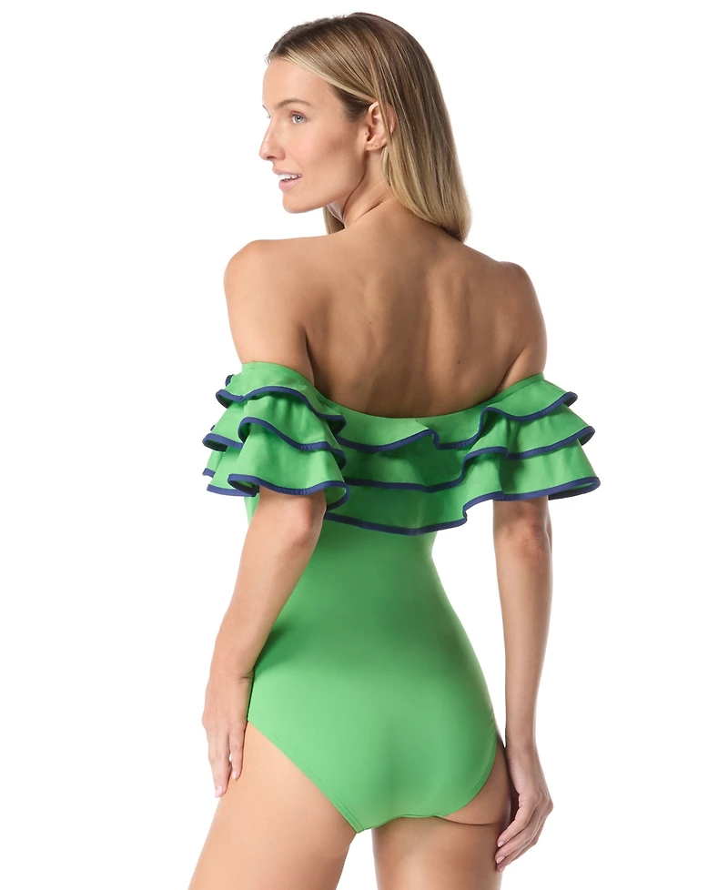 Kate Spade Women's Ruffle One-Piece Swimsuit