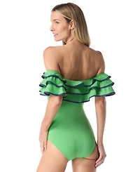 Kate Spade Women's Ruffle One-Piece Swimsuit