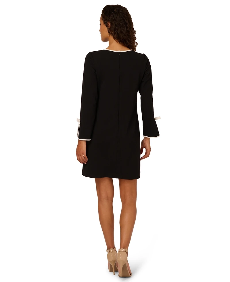 Adrianna Papell Women's 3/4-Sleeve Crepe Sheath Dress