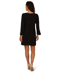 Adrianna Papell Women's 3/4-Sleeve Crepe Sheath Dress