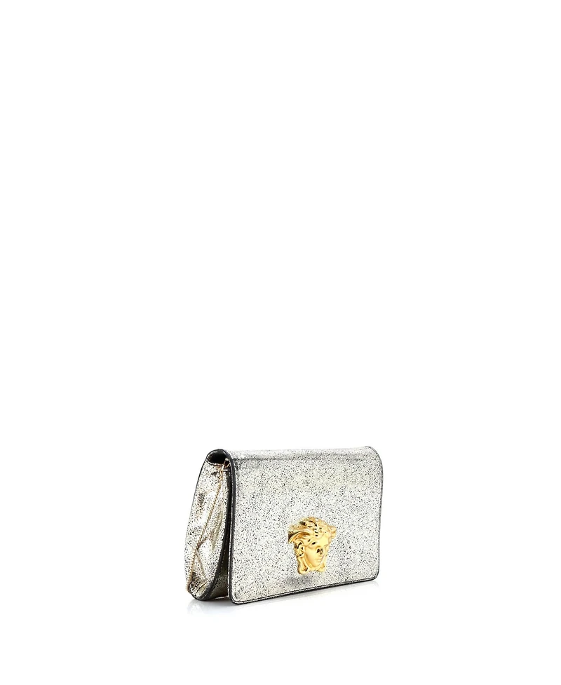 Pre-Owned Versace Small Medusa Chain Clutch Leather