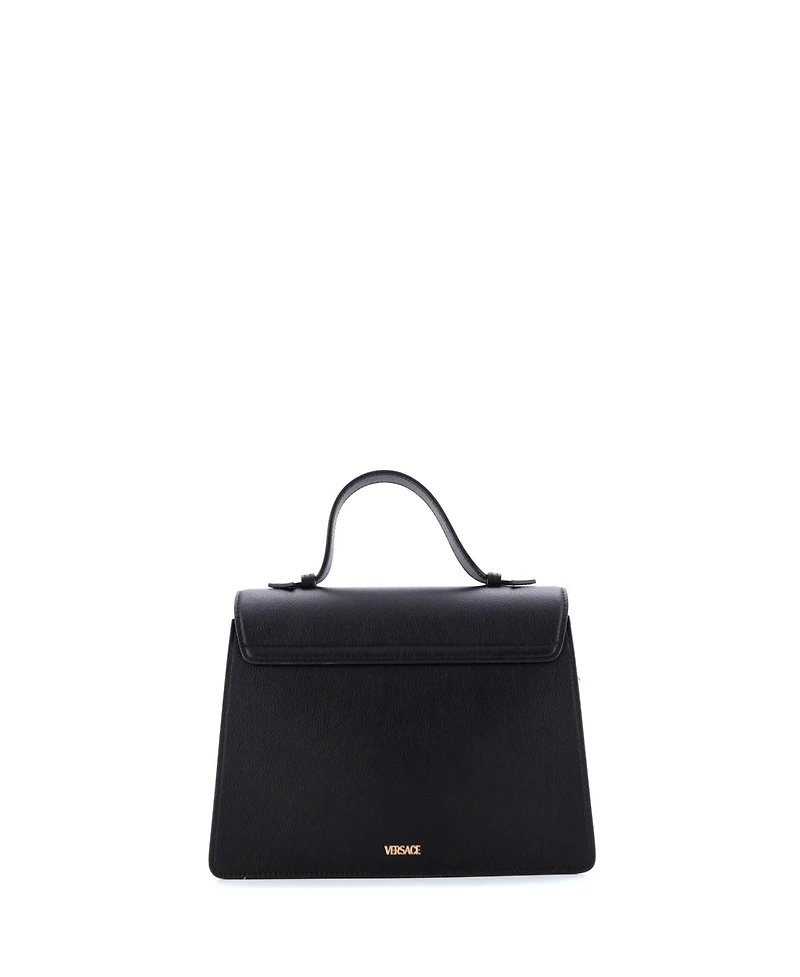 Pre-Owned Versace La Medusa Top Handle Tote Bag Leather
