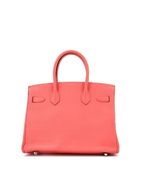 Pre-Owned Hermes Birkin 30 Handbag Red Epsom with Gold Hardware