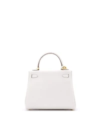 Pre-Owned Hermes Kelly 25 Handbag Light Togo with Gold Hardware