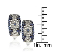Suzy Levian New York Suzy Levian Sterling Silver Sapphire Abstract Earrings