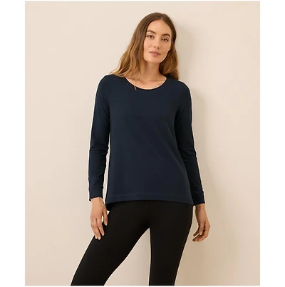 Pact Women's Luxe Stretch Jersey Swing Long Sleeve Tee