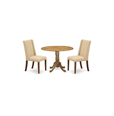 East West Furniture Dining Room Set Natural