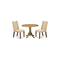 East West Furniture Dining Room Set Natural
