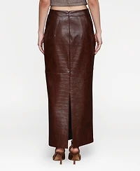 Avec Les Filles Women's Buckle-Detail Maxi Skirt