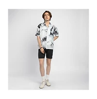 Campus Sutra Men's Tie-Dye Knit Oversized Shirt