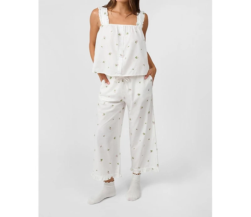 WeWoreWhat Women's Ruffle Pull-On Pants