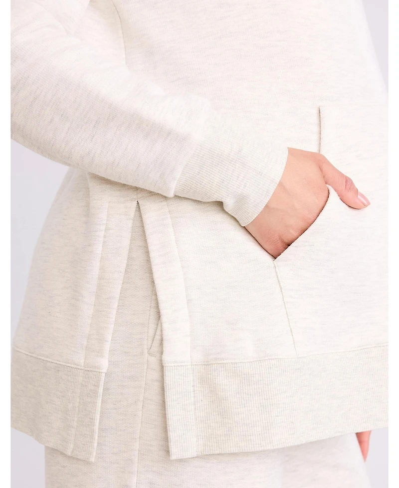 Motherhood Maternity Women's Relaxed Fit Tunic Hoodie