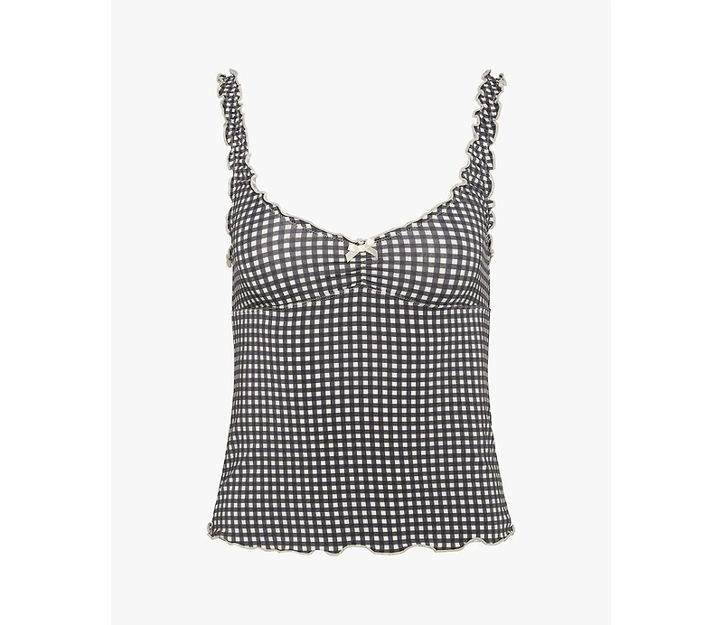WeWoreWhat Women's Sleep Lettuce Edge Tank