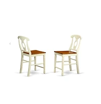 East West Furniture 3 Pc counter height Dining room set - counter height Table and 2 Dining Chairs