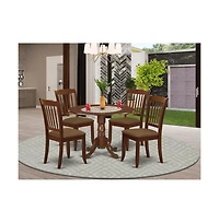 East West Furniture Dining Room Set Mahogany