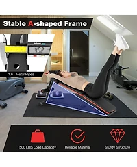 Multifunctional Sit-Up Bench with 4 Position Adjustable Metal Workout Bench