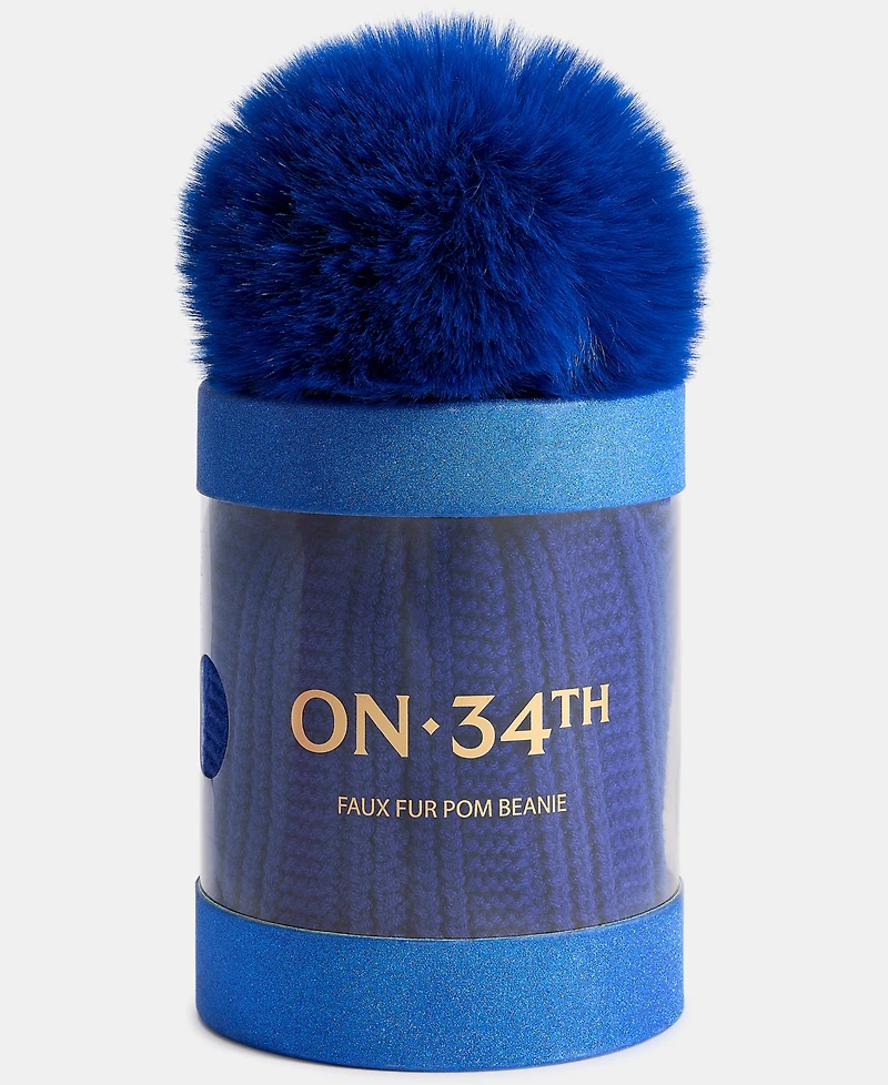 On 34th Boxed Rib-Knit Beanie, Macy's Exclusive