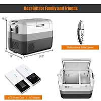 58 Quart Portable Electric Camping and Car Cooler for Food and Drinks