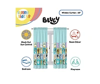 Sunny Side Up Bluey Curtains for Kids Bedroom 4-Piece Drape Set Pack of 2