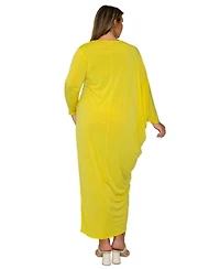 L I V D Plus Louella Asymmetrical Maxi Dress
