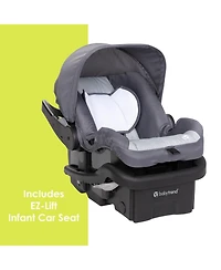 Baby Trend Baby Venture 3-Wheel Stroller Travel System - Stellar Grey