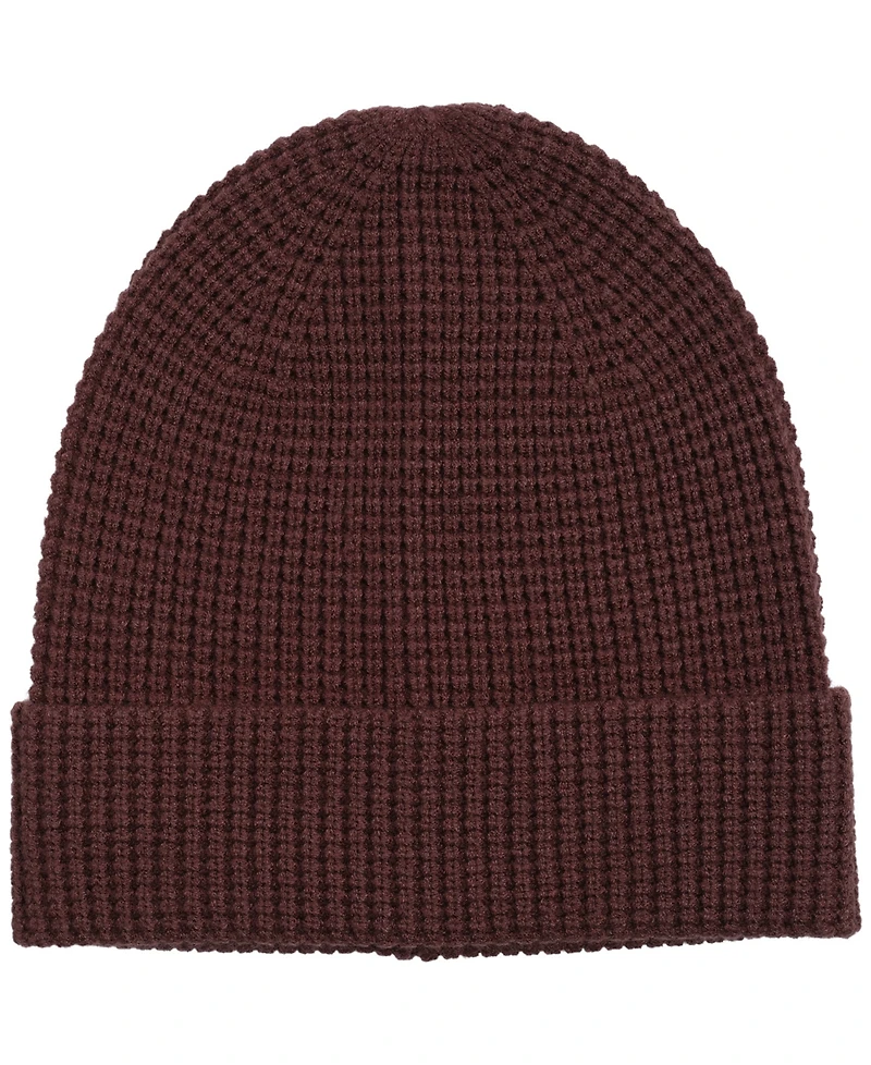 Alfani Men's Cuffed Waffle Beanie, Macy's Exclusive