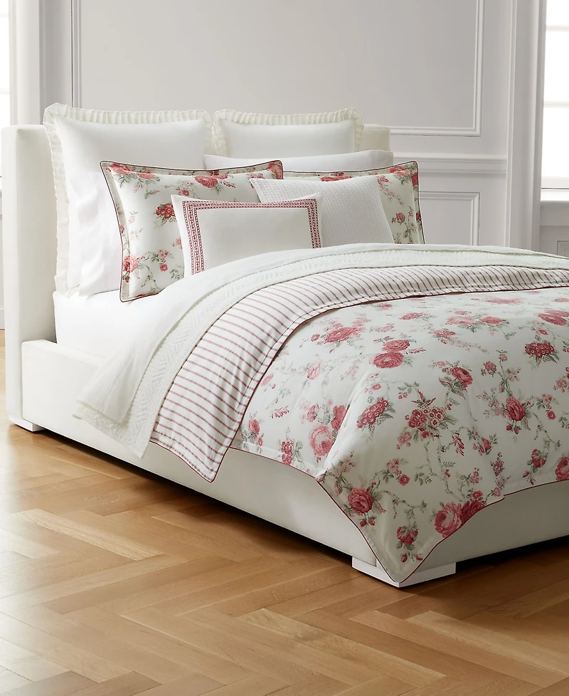Lauren Ralph Lauren Sofia Cotton Sateen 3-Pc. Comforter Set, Full/Queen