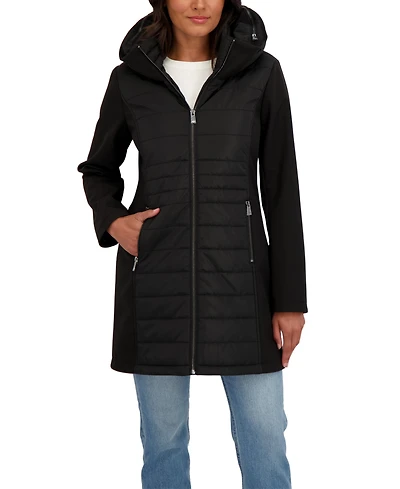 Sebby Collection Women's 3/4 Mix Media Softshell