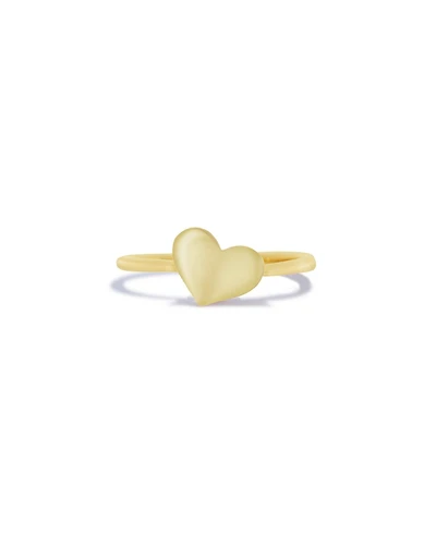 The Lovery Asymmetrical Gold Heart Ring Yellow Gold 14K Gold