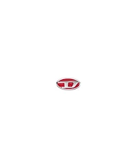 Diesel Men's Red Lacquer and Stainless Steel Stud Earring