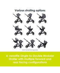 Baby Trend Baby Morph Single to Double Modular Stroller - Dash Grey