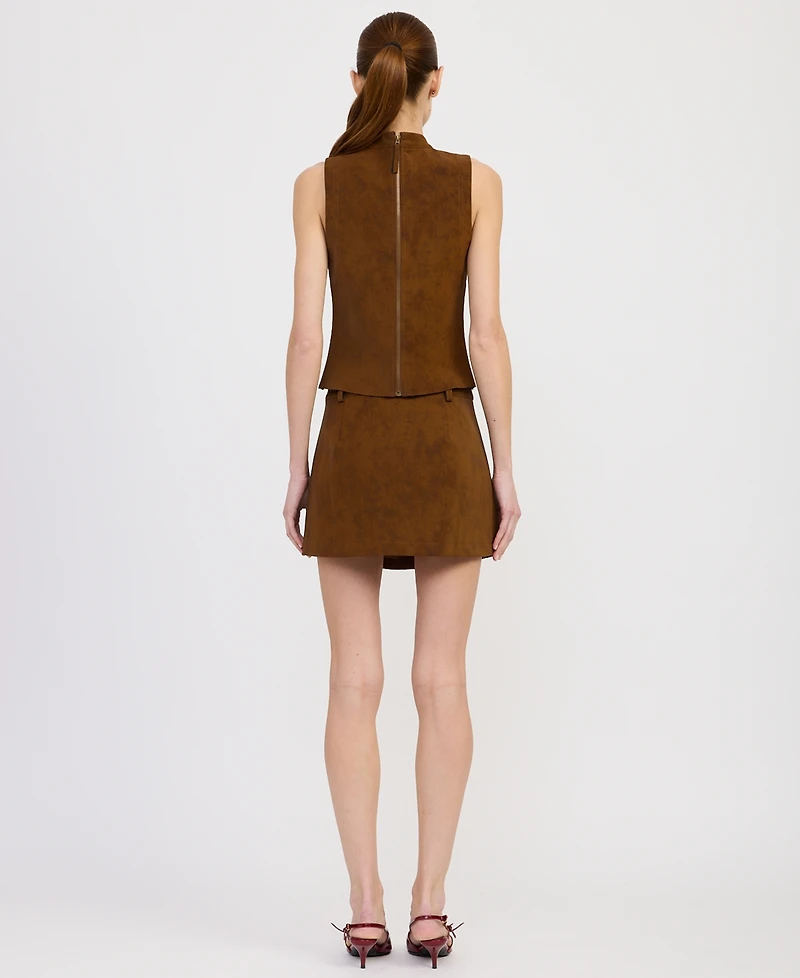 En Saison Women's Eloise Turtleneck Sleeveless Top