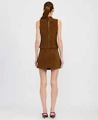 En Saison Women's Eloise Turtleneck Sleeveless Top