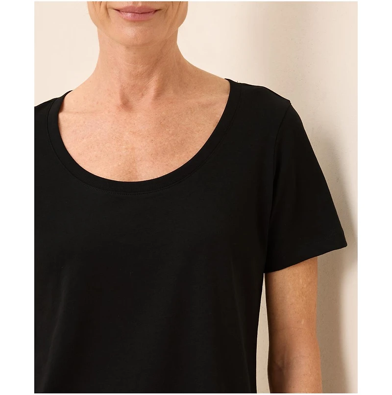 Pact Organic Cotton Softspun Scoop Neck Tee