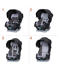 Baby Trend Baby Cover Me 4-In-1 Convertible Car Seat - Dark Moon